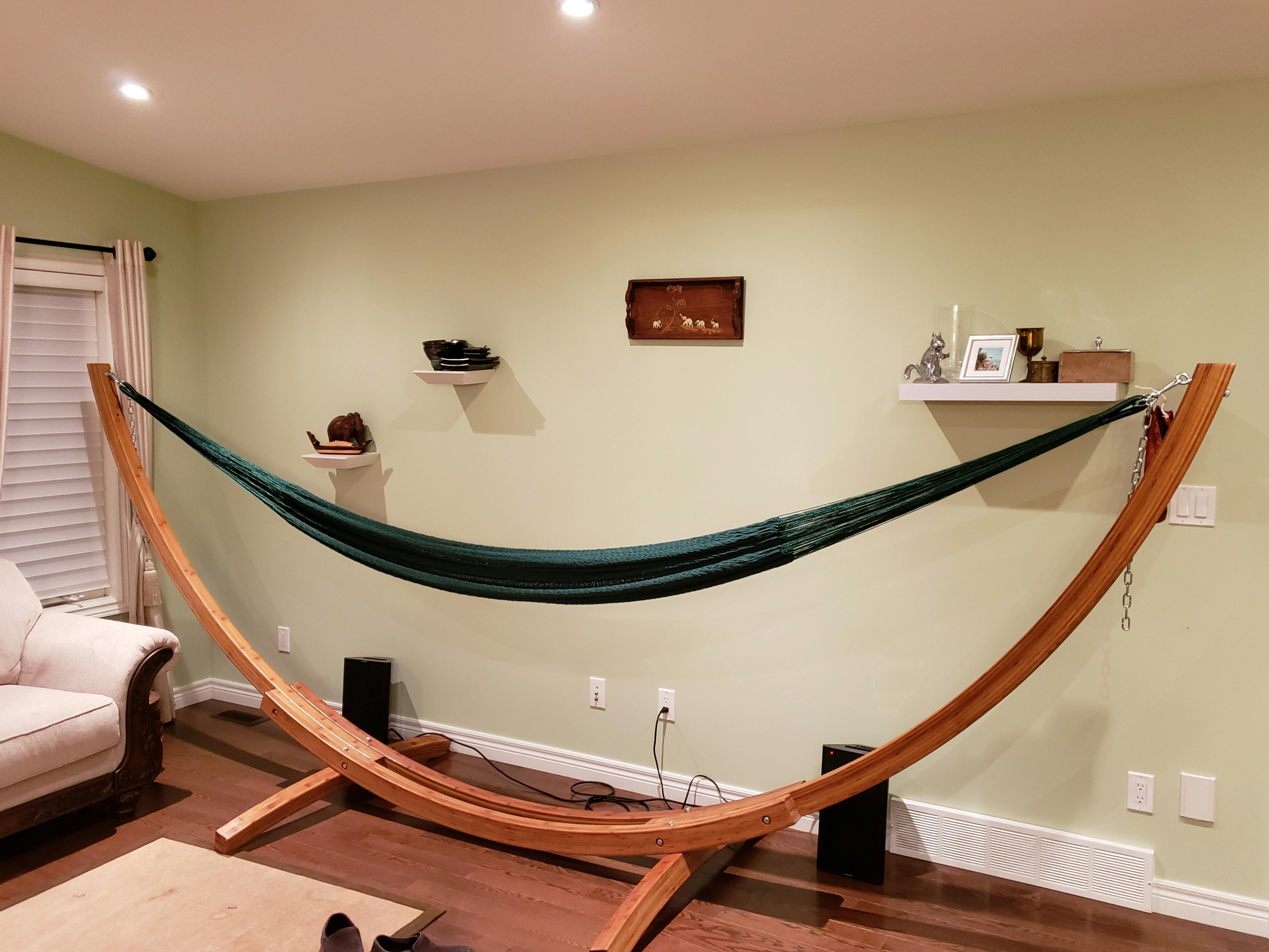 Bamboo Hammock Stand EcoFriendly XL Wood Stand Hammock Universe